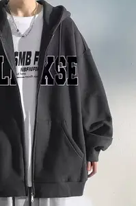 StyleCast x Revolte Men Printed Hooded Front-Open Sweatshirt