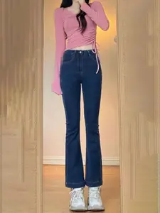 StyleCast Women Bootcut Clean Look High-Rise Jeans