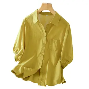 StyleCast Women Spread Collar Solid Cotton Casual Shirt