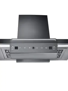 Prestige Edge 900 Black Glass Digital Display Touch Control 180W 1200m3/hr Chimney