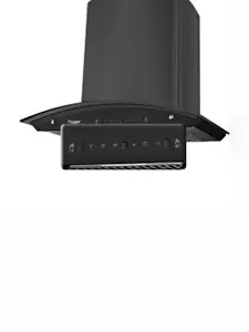 Prestige Vista Deluxe 600 Black Glass Kitchen Hood Installation Kit 1200m/3Hhr Chimney