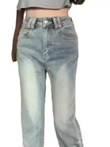 StyleCast Women Low Distress Heavy Fade Jeans