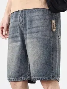 StyleCast Men Regular Fit Denim Shorts