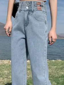 StyleCast Women Straight Fit High-Rise Jeans