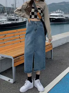 StyleCast Straight Midi Skirt