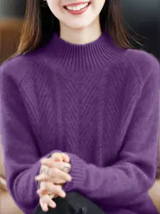 StyleCast Women Woollen Crop Pullover