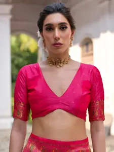 Anouk Women Woven Design Ethnic Motifs Silk Blend Saree