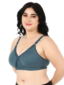 Designer Bugs Zan Women Cotton Plus Size Full Coverage Non Padded T-shirt Bra