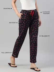 Kryptic Pack Of 2 Printed Pure Cotton Relaxed-Fit Lounge Pants