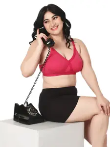 Designer Bugs Zan Women Pack of 3 Cotton Plus Size Full Coverage Non Padded T-shirt Bra