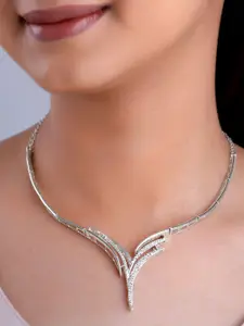 GIVA Astrid 925 Sterling Silver Rhodium-Plated Necklace