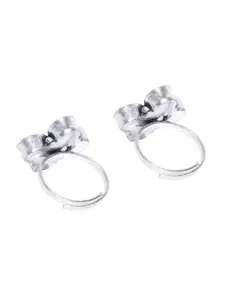 FIROZA Oxidised Toe Rings