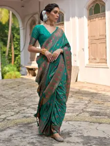 Anouk Woven Design Zari Saree