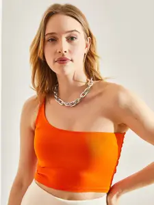 BIANCO LUCCI Women Solid crop Top