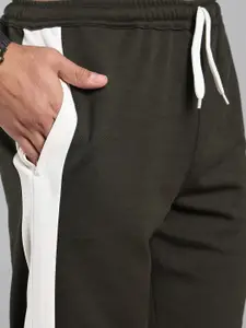 Moda Rapido Men Color-Block Cotton Rapid Dry Track Pants