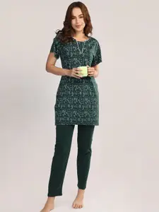 Duchess Women Ethnic Printed Night suit