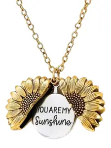 Bling Queen Stainless Steel Geometric Shaped Pendant With Chain