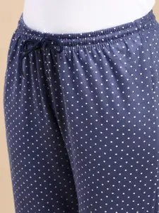 Kryptic Pack Of 2 Printed Pure Cotton Relaxed-Fit Mid-Rise Lounge Pants
