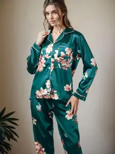 ETC Women Floral Printed Night suit