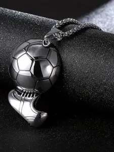 Bling Queen Silver-Plated Pendant With Chain