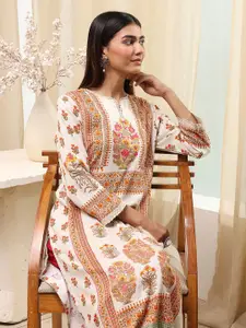 Biba Women Floral Printed A-Line Kurta