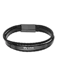 M Men Style Stainless Steel Wraparound Bracelet