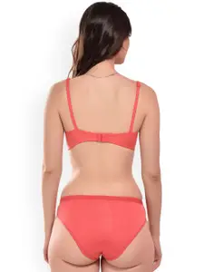 UNITRUST MAKCLAN Shoulder Straps Lingerie Set Net Bra Panty Set