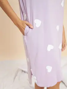 Sweet Dreams Women Printed T-Shirt Nightdress