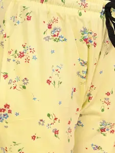 BAESD Girls Pack Of 3 Printed Cotton Lounge Pants