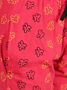 BAESD Girls Pack Of 2 Printed Cotton Lounge Pants