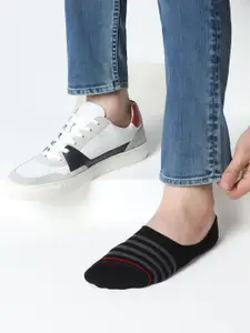 Blackberrys Men Pack Of 3 Patterned Cotton Shoe Liner Socks