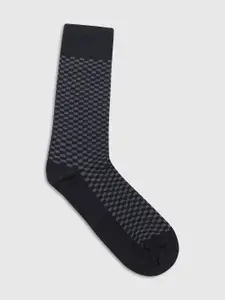 Blackberrys Men Patterned Cotton Above Ankle Length Socks