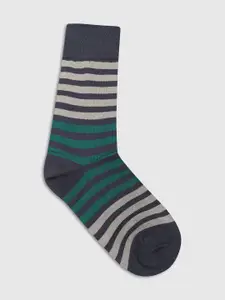 Blackberrys Men Striped Cotton Above Ankle Length Socks
