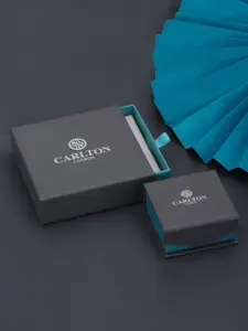 Carlton London 925 Sterling Silver Rhodium-Plated Charm Bracelet