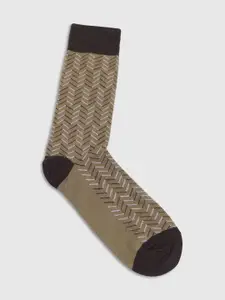 Blackberrys Men Patterned Cotton Above Ankle Length Socks