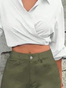 Outzidr Women Regular Fit Mid-Rise Shorts