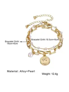 Bling Queen Stainless Steel Crystals Beaded Wraparound Bracelet