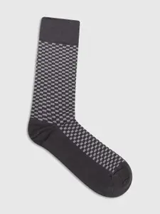 Blackberrys Men Patterned Cotton Above Ankle Length Socks