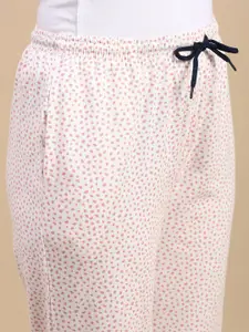 Kryptic Pack Of 2 Printed Cotton Mid-Rise Lounge Pants