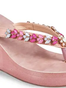 Try Me Embellished Wedge Sandals