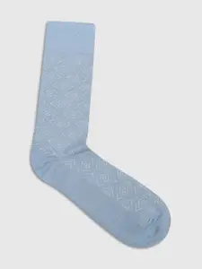 Blackberrys Men Patterned Cotton Above Ankle Length Socks