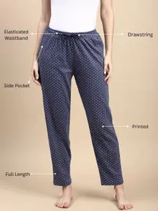 Kryptic Pack Of 2 Printed Pure Cotton Relaxed-Fit Mid-Rise Lounge Pants