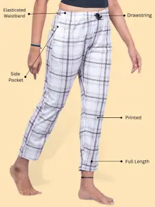 Kryptic Pack Of 2 Printed Pure Cotton Relaxed-Fit Mid-Rise Lounge Pants