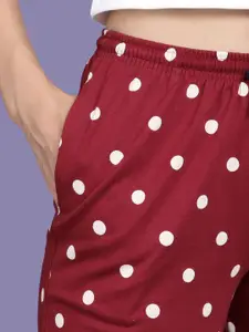 Kryptic Pack Of 2 Printed Pure Cotton Mid-Rise Lounge Pants