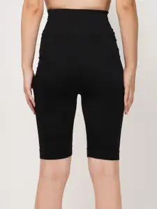 WAVE FASHION Anti Rolling Striped Tummy Tucker High Waist Shapewear