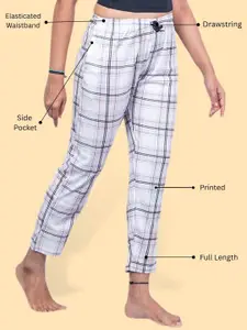 Kryptic Pack Of 2 Pure Cotton Mid-Rise Lounge Pants