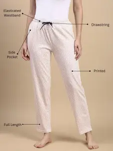 Kryptic Pack Of 2 Printed Pure Cotton Relaxed-Fit Mid-Rise Lounge Pants