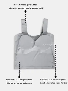 Zivame Women Full Coverage Lightly Padded Non-Wired Camisole Bra