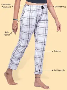 Kryptic Pack Of 2 Pure Cotton Mid-Rise Lounge Pants