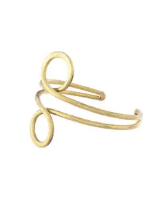 Silvermerc Designs Women Gold-Plated Wave Cuff Bracelet